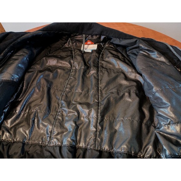 Columbia Tipton Peak Jacket Mens Small Gray Black Omni Heat Shield Waterproof - Picture 4 of 14
